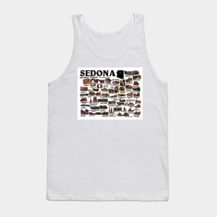 Sedona Map Art Tank Top